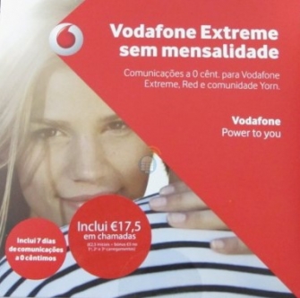 Cartão SIM Vodafone Saldo 17,50 euros
